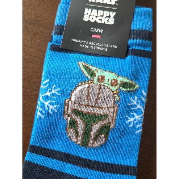 Happy Socks Other - Kids STAR WARS Happy Socks Grogu Mandalorian Sock 7-9 Years NWT